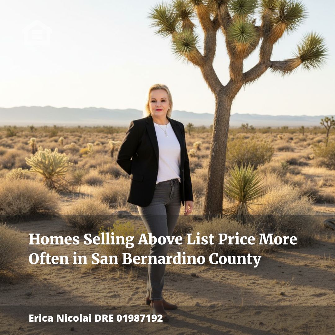 Homes Selling Above List Price More Often in San Bernardino County