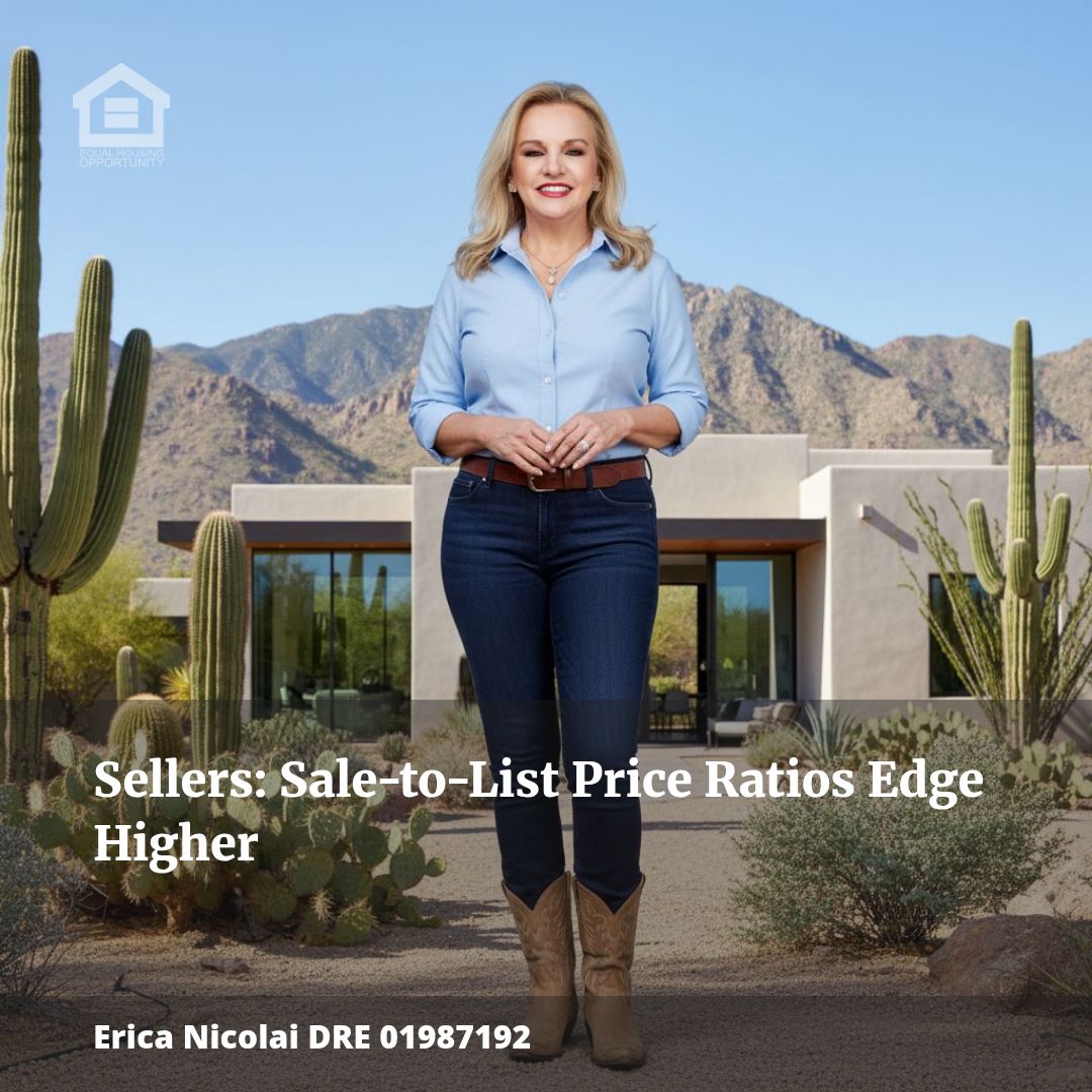 Sellers: Sale-to-List Price Ratios Edge Higher