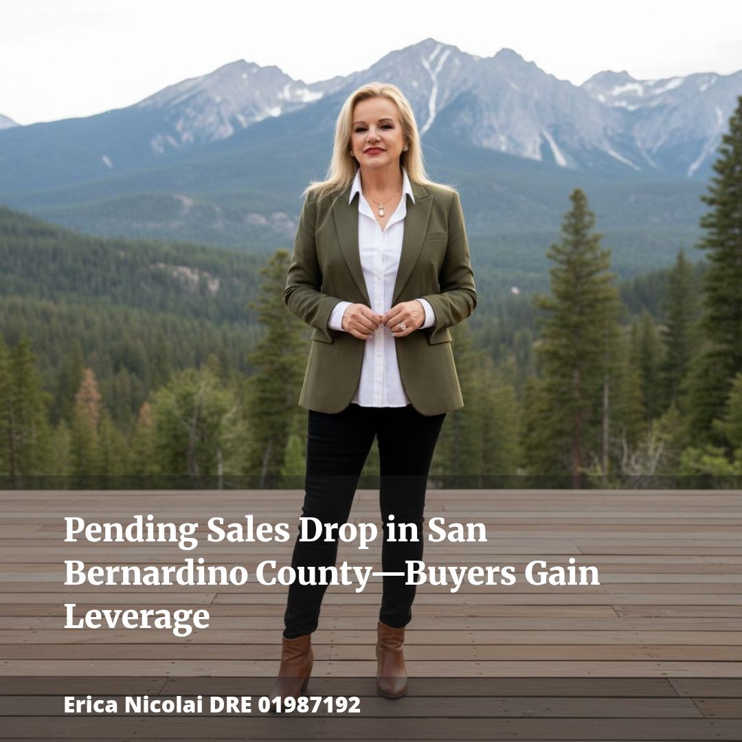 Pending Sales Drop in San Bernardino County—Buyers Gain Leverage